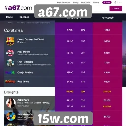 Comparativo entre a67.com e concorrentes no mercado de jogos